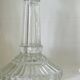 Pair of molded glass candle holders