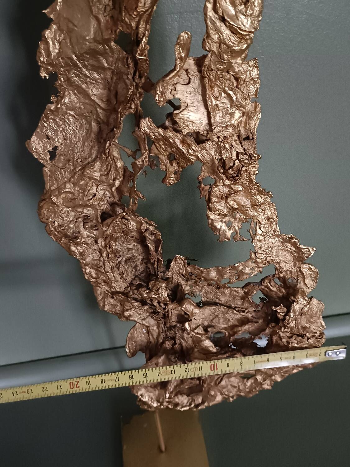 Brutalist brass sculpture, Philippe Cheverny, 1970