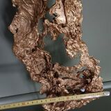 Brutalist brass sculpture, Philippe Cheverny, 1970