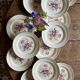 Set of 12 vintage flat plates - Fleurette by Gien