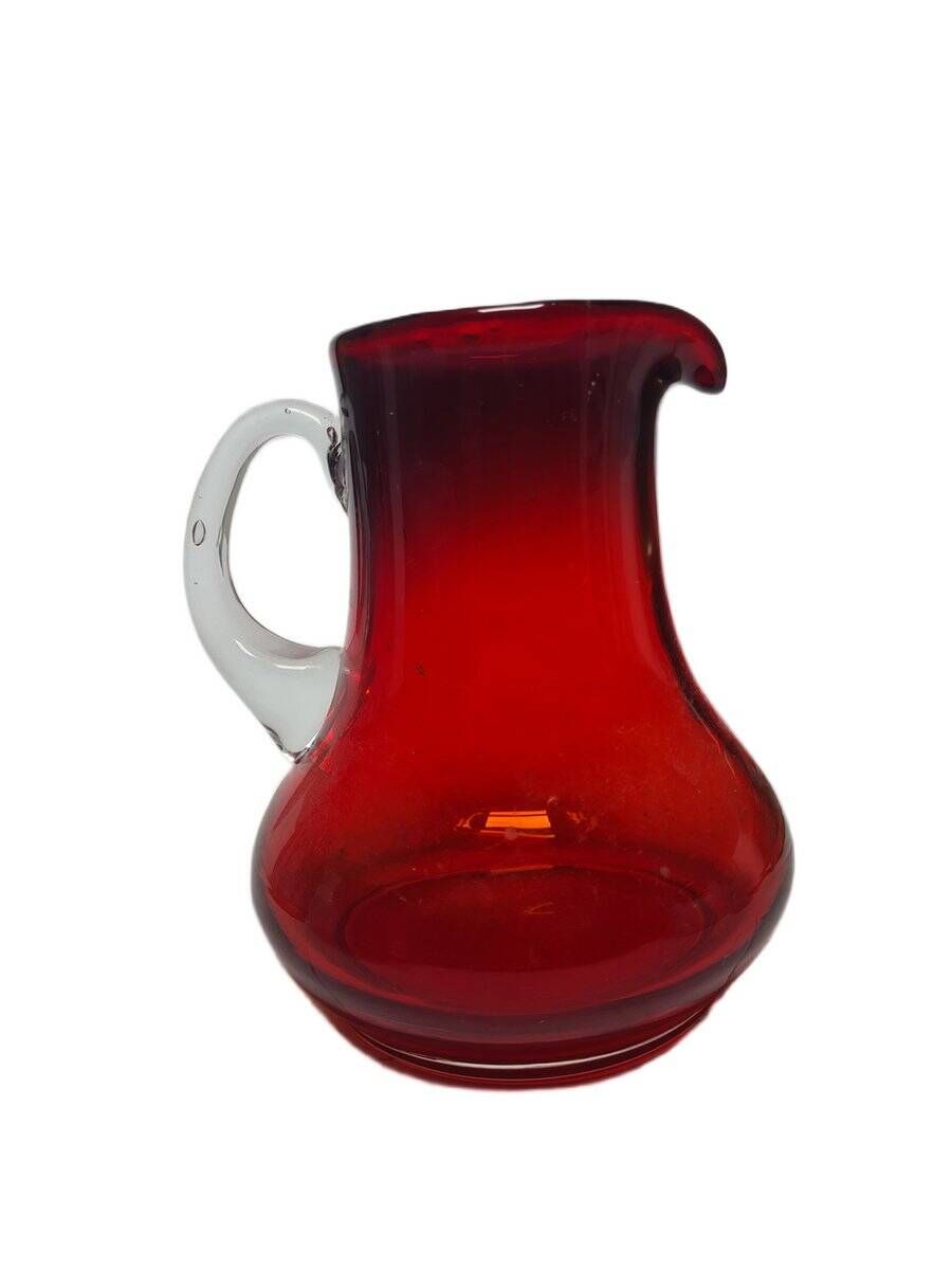 Postmodern jug from Tarnowiec Glassworks, Poland, 1970s
