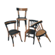 Ensemble de 4 chaises bistrot dépareillées