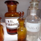 Former pharmacy bottles