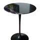 Tulip Knoll pedestal table in black Marquina marble, by Eero Saarinen