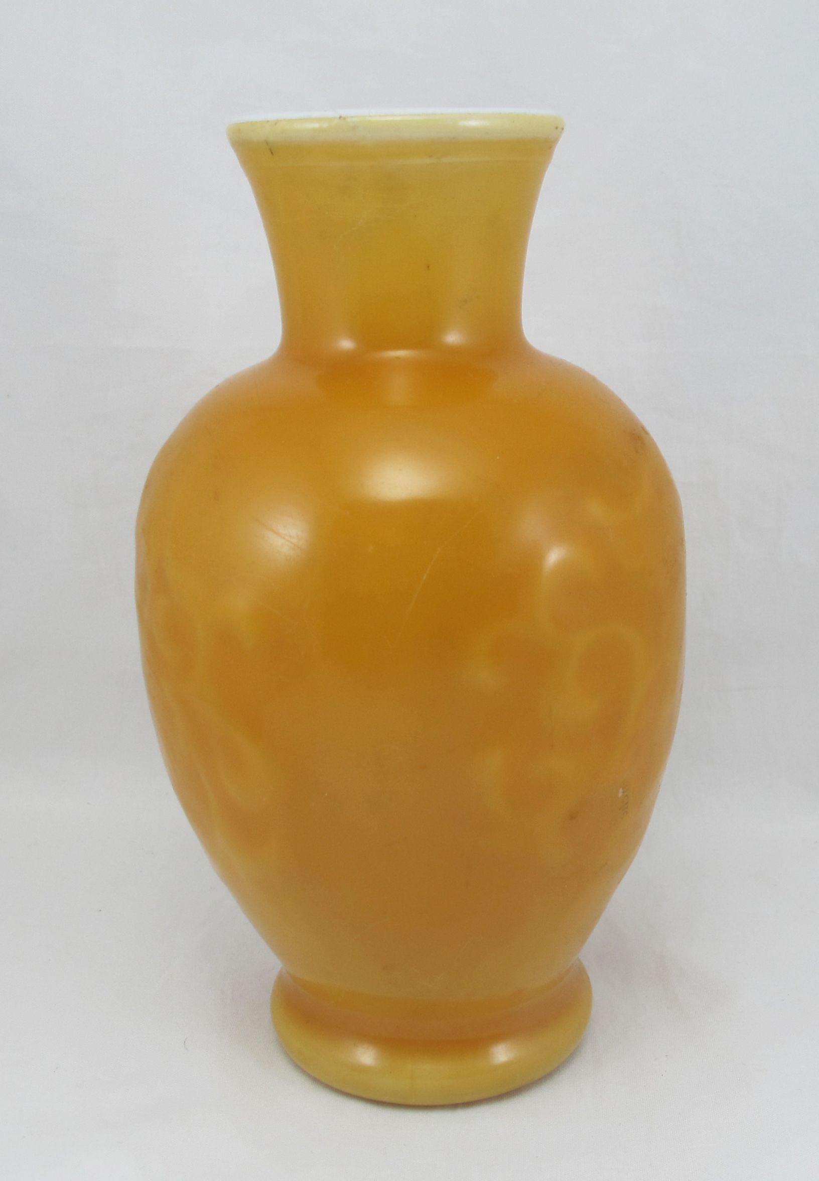 pair of small vases in hard stone carved Chinese China