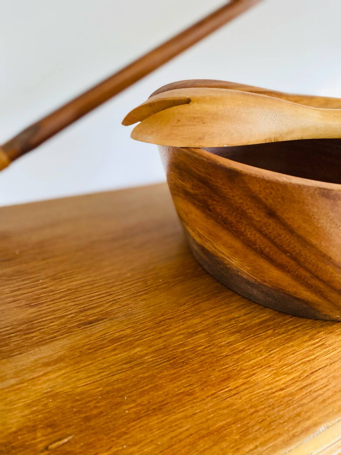 Vintage rattan shelf