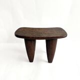 African Senufo Sculptural Stool M in Solid Wood – Organic Design