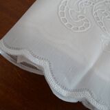 Oilcloth 260 x 150 white flower patterns