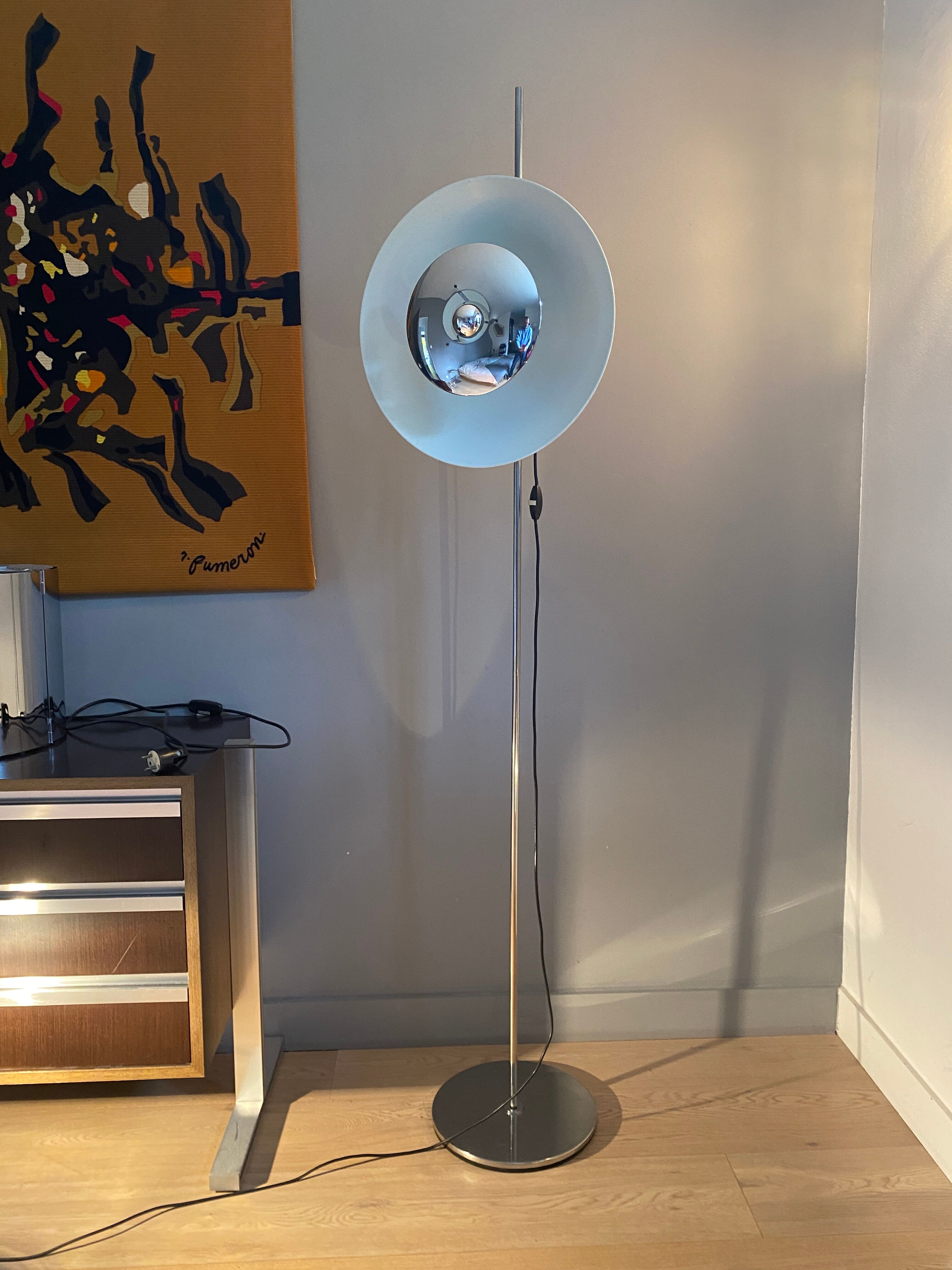 Space age floor lamp by Enrico Tronconi. Italy 1969