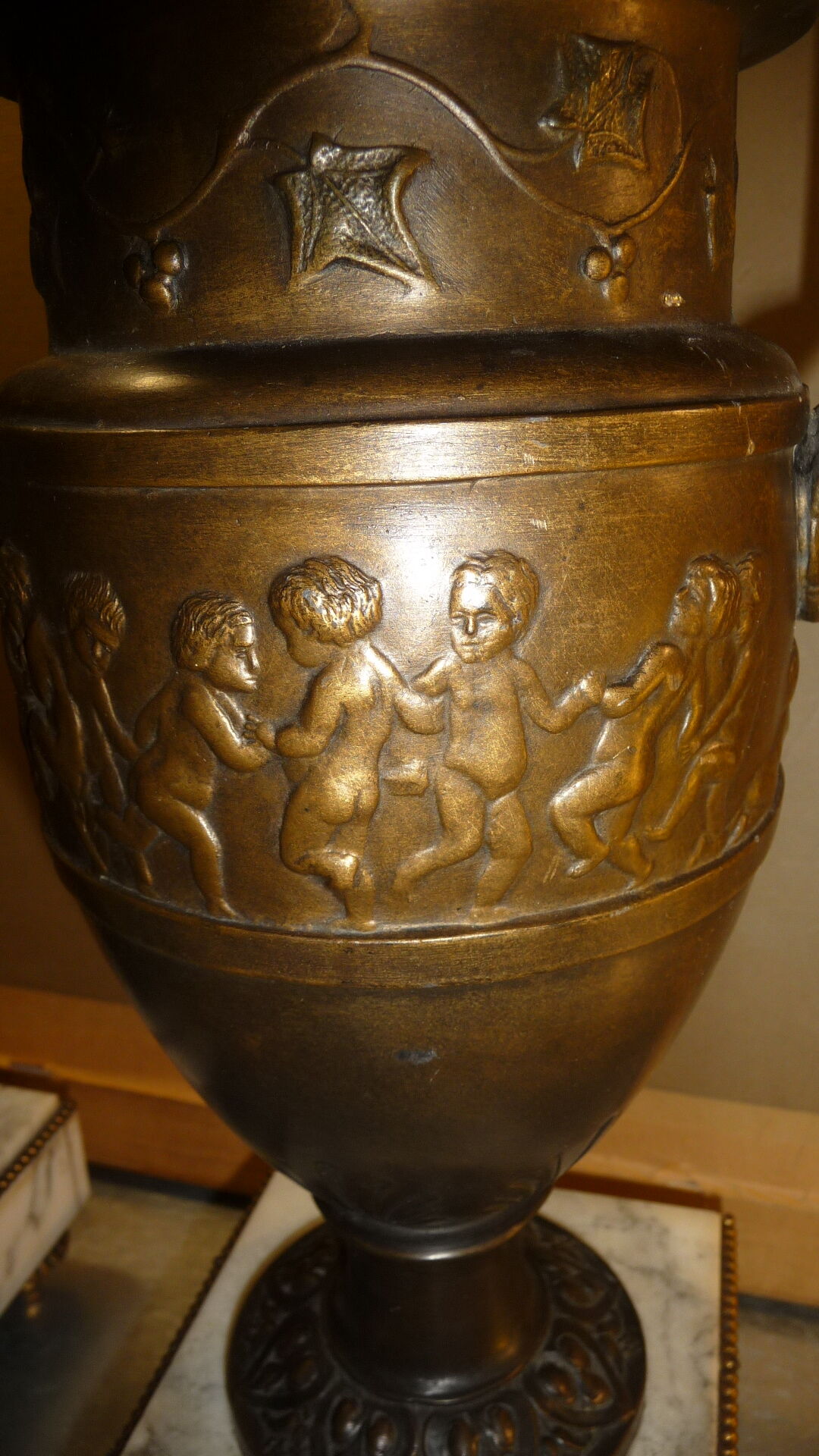 cherub vases