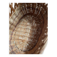 Panier osier ancien tressage