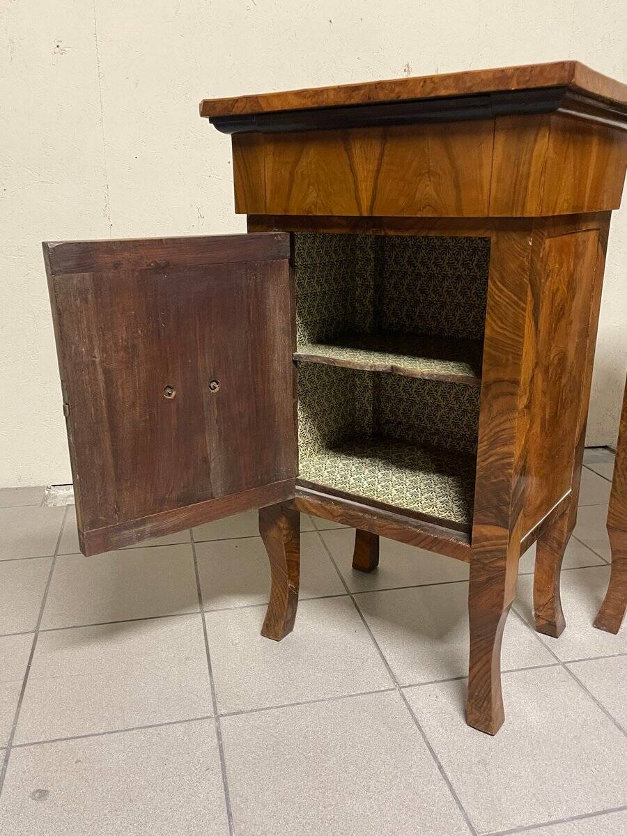 Comodini grandi Art Déco, Italia, anni '30, set di 2