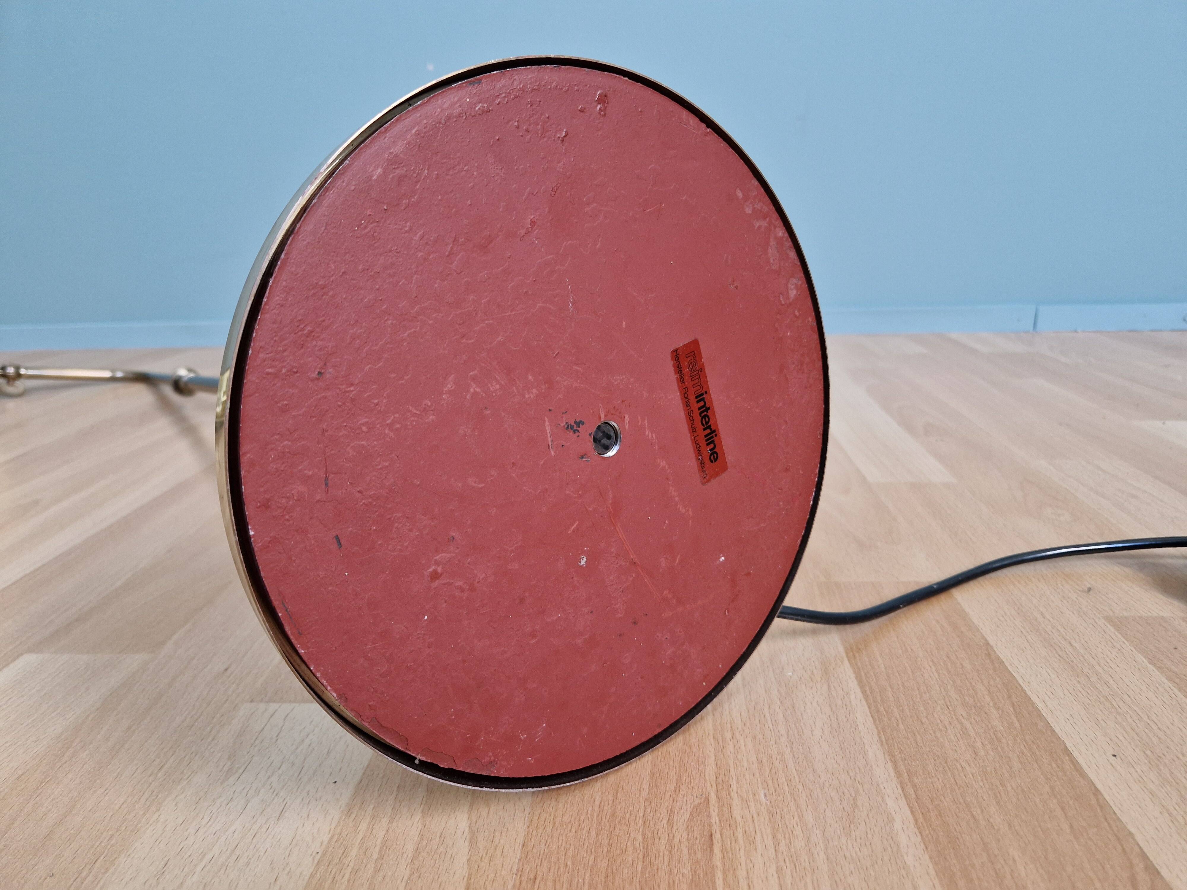 Brass floor lamp, Florian Schulz, Reiminterline, 1970
