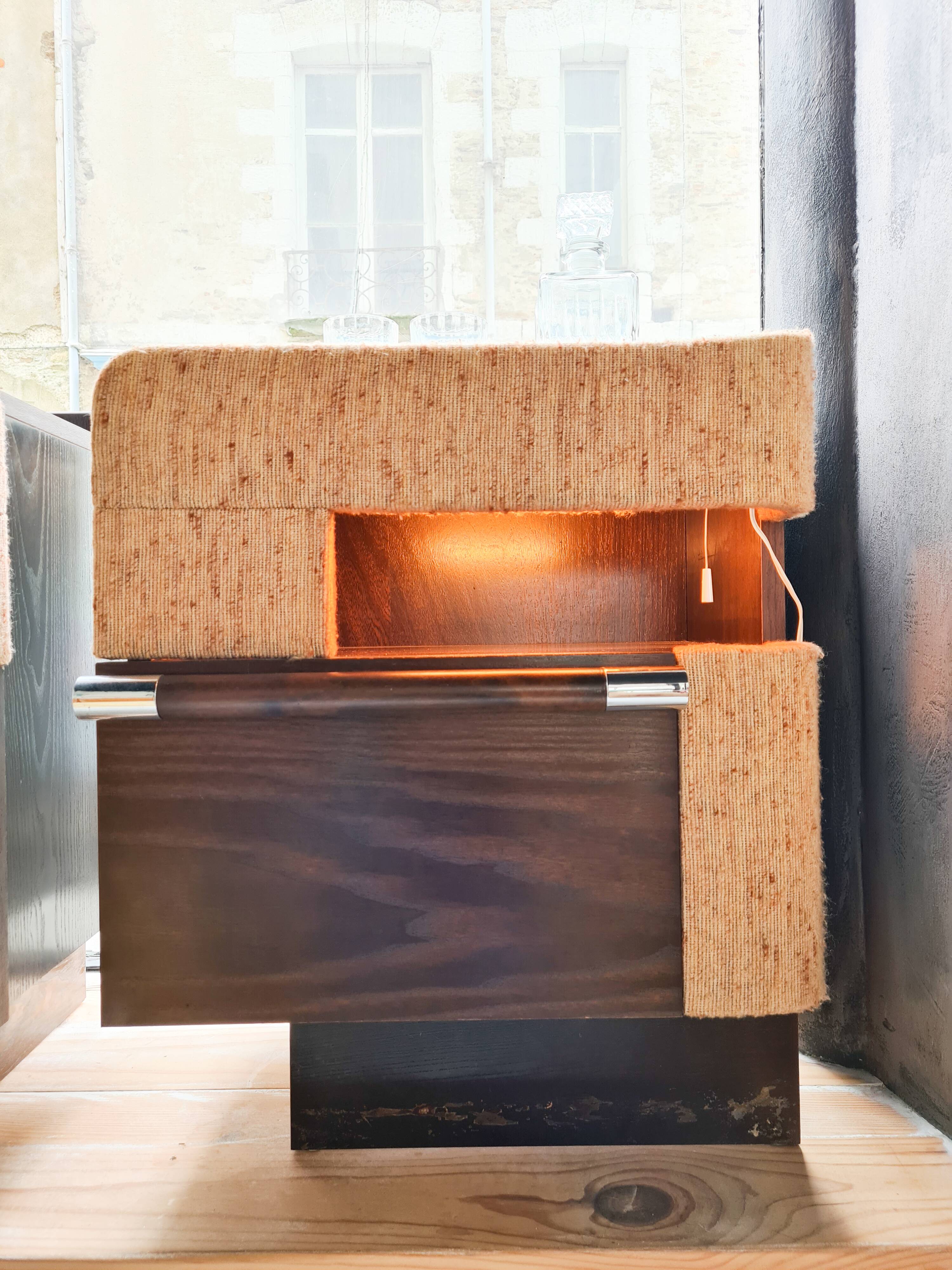 Pair of bedside tables 80s
