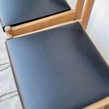 Series of 4 vintage Scandinavian chairs 1950