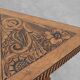 Art Nouveau Carved Wood triangular Side Table, France ca. 1915