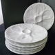 Set of 6 oyster plates in Pillivuyt porcelain