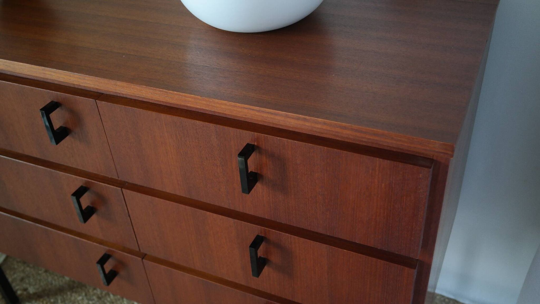 Commode coiffeuse Danoise en teck vintage 1960