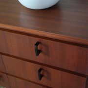 Commode coiffeuse Danoise en teck vintage 1960