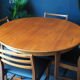 Teak dining table & four chairs A&FH Furniture