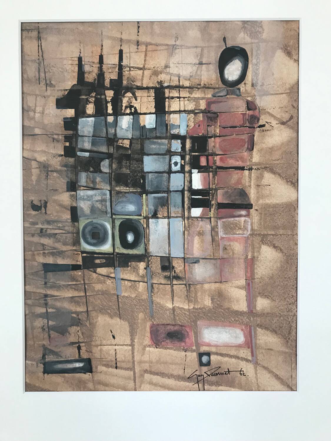 Drawing, 1962, by guy ducornet (1937-2025)