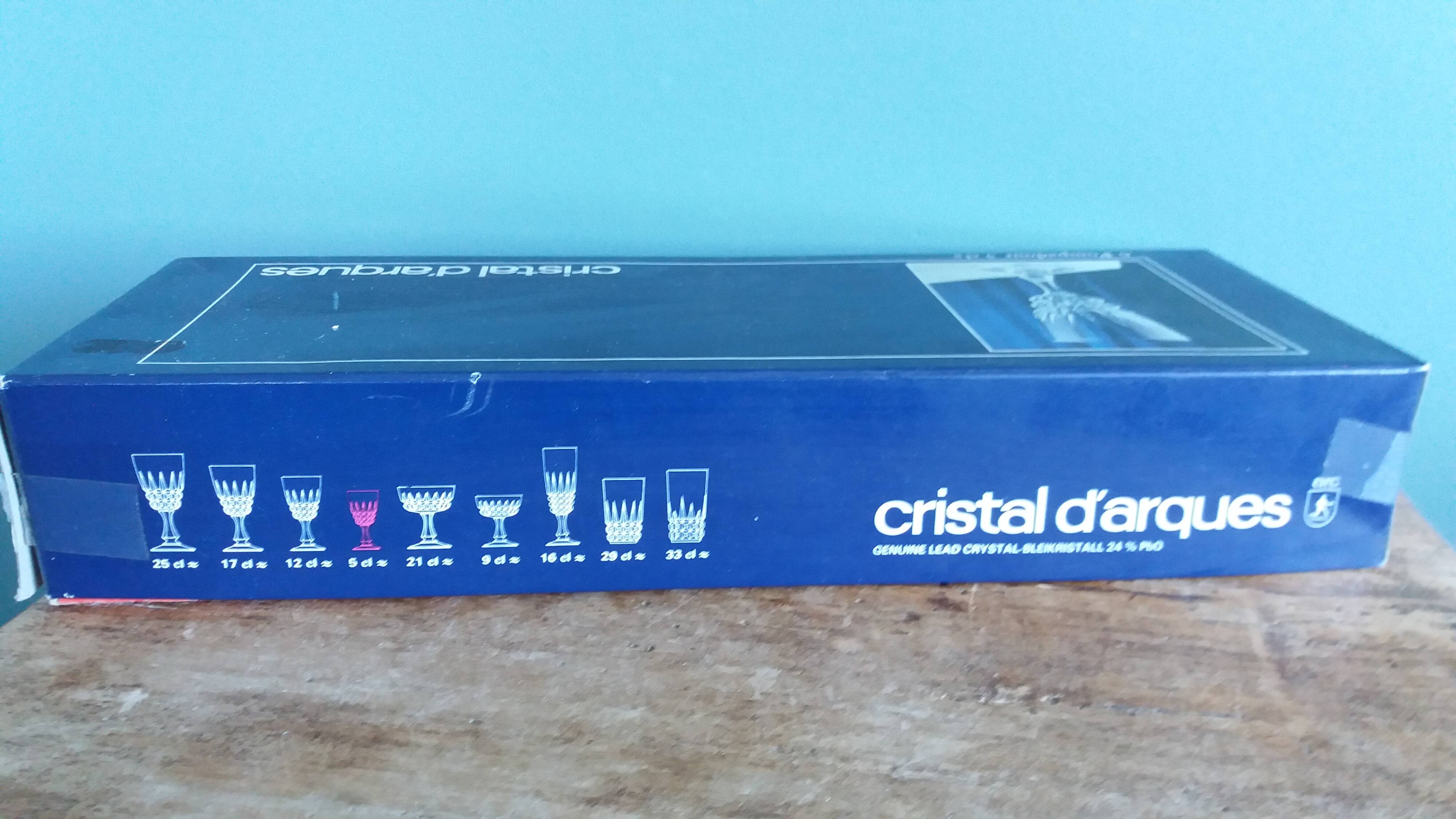 Liqueur glasses, Cristal d'Arques, Pompadour model