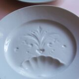 Sarreguemines China XIX plates with asparagus compartment