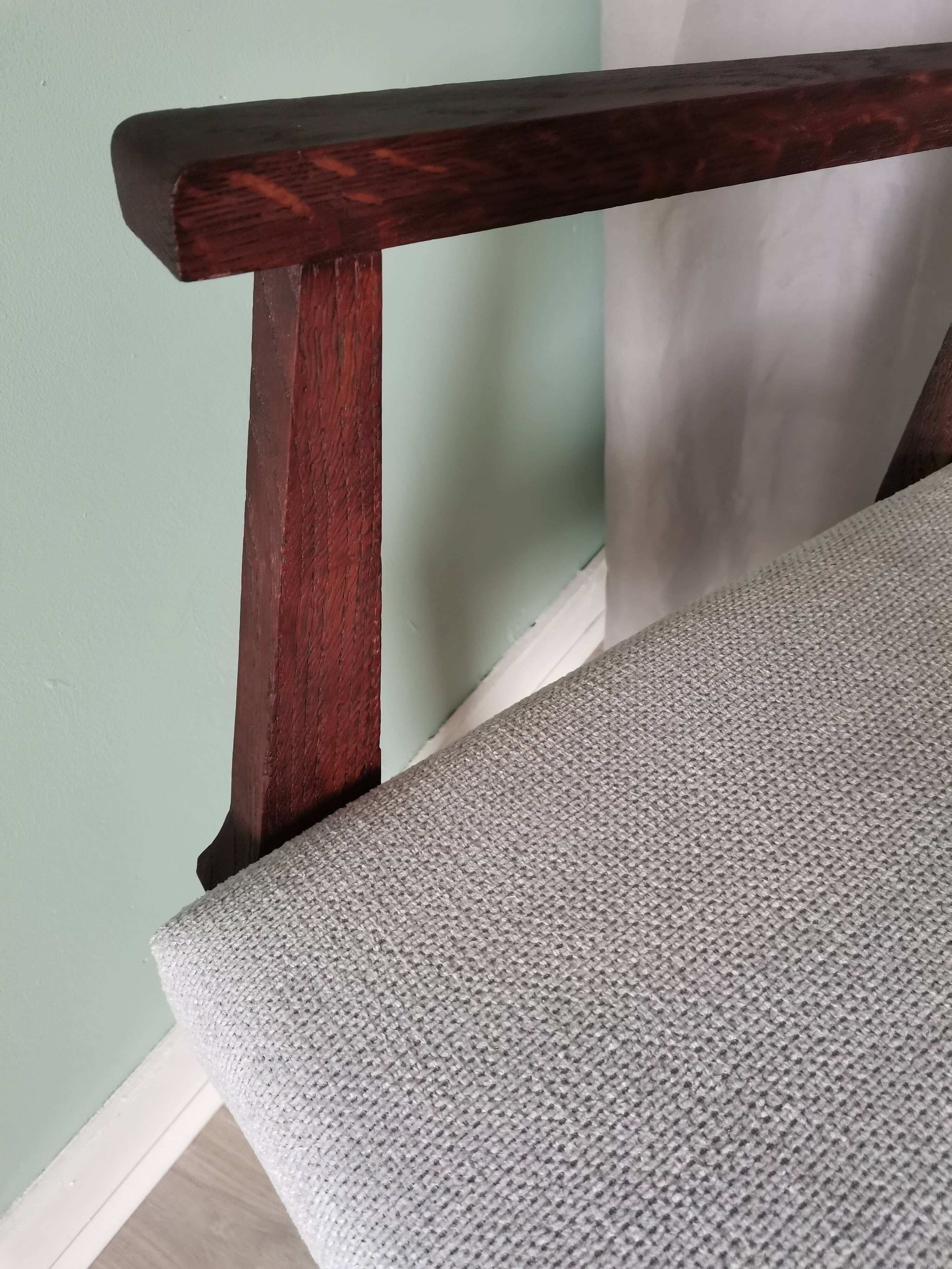 Fauteuils art deco velours gris