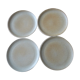 4 stoneware dessert plates