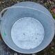 Old galvanized steel basin/vintage garden