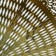 Vintage French brass fire screen, peacock design, 20th century.