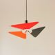 A colourful postmodern pendant light, 1990s.