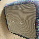 Shoe cabinet with its pouf by Michel Ducaroy for Ligne Roset.