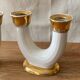 Ceramic candlesticks, Lucien Brisdoux (1878-1963)