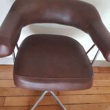 Leather barber chair