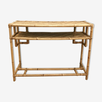 Rattan console