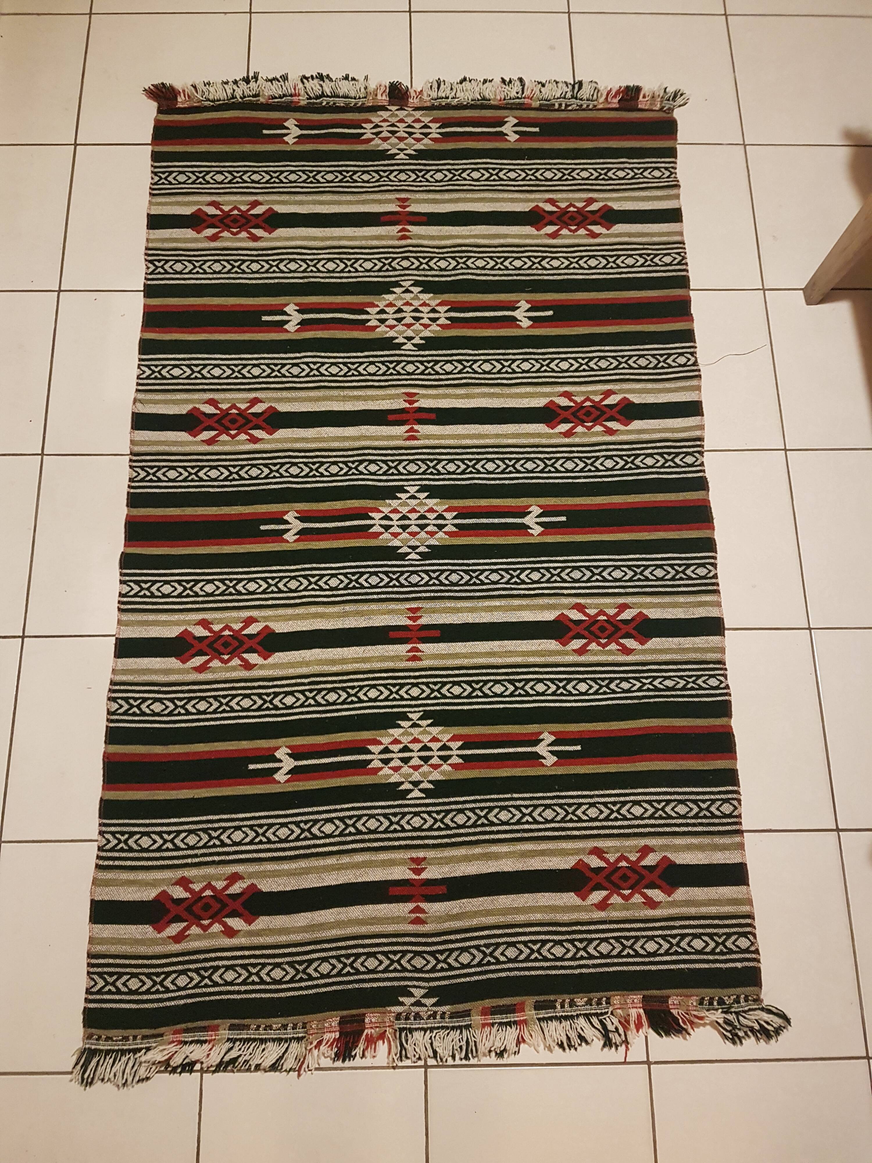 Aztec kilim carpet 99x183cm