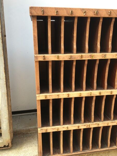 Hotel front desk shelf 1920