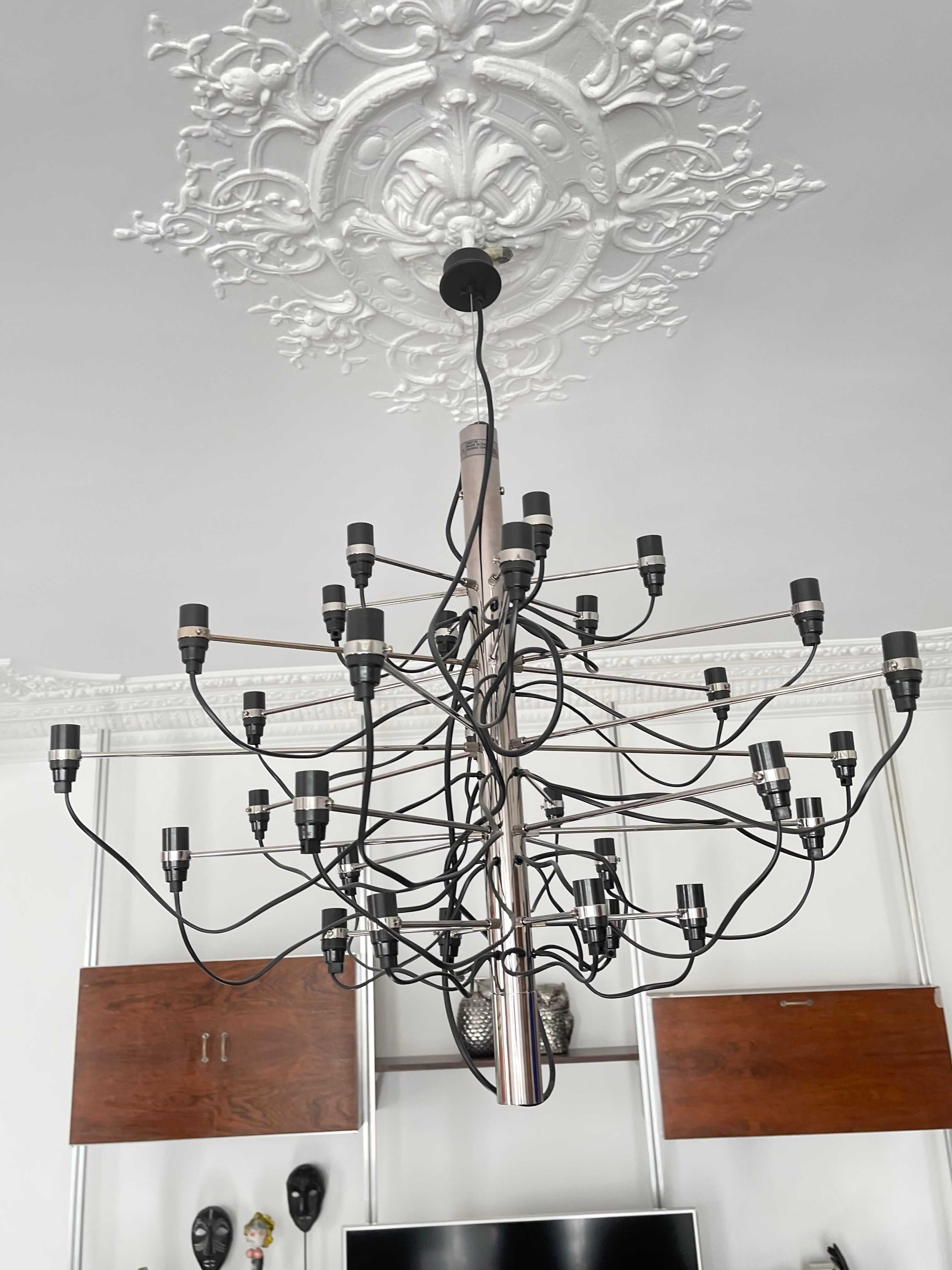 Chandelier 2097/30 by Gino Sarfatti by Arteluce