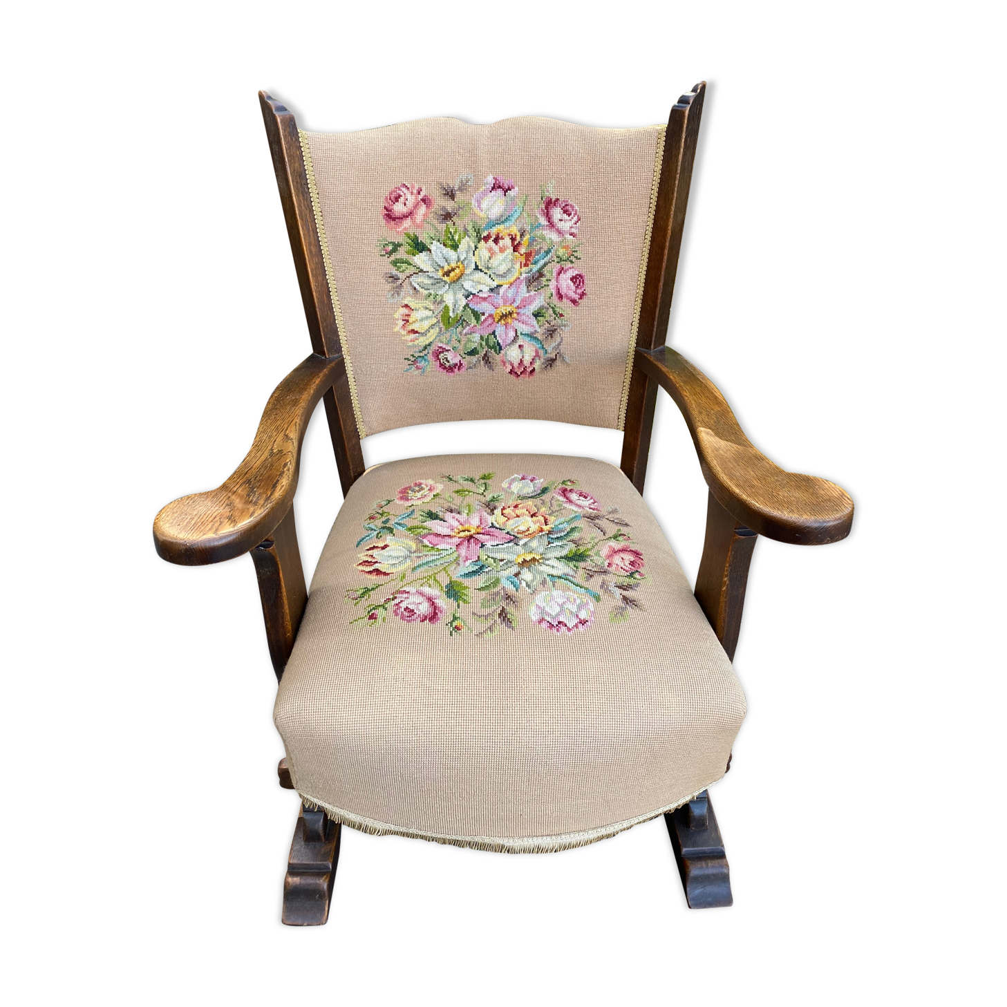 Vintage armchair canvas canvas