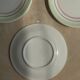 Set of 12 green and pink Italian plates