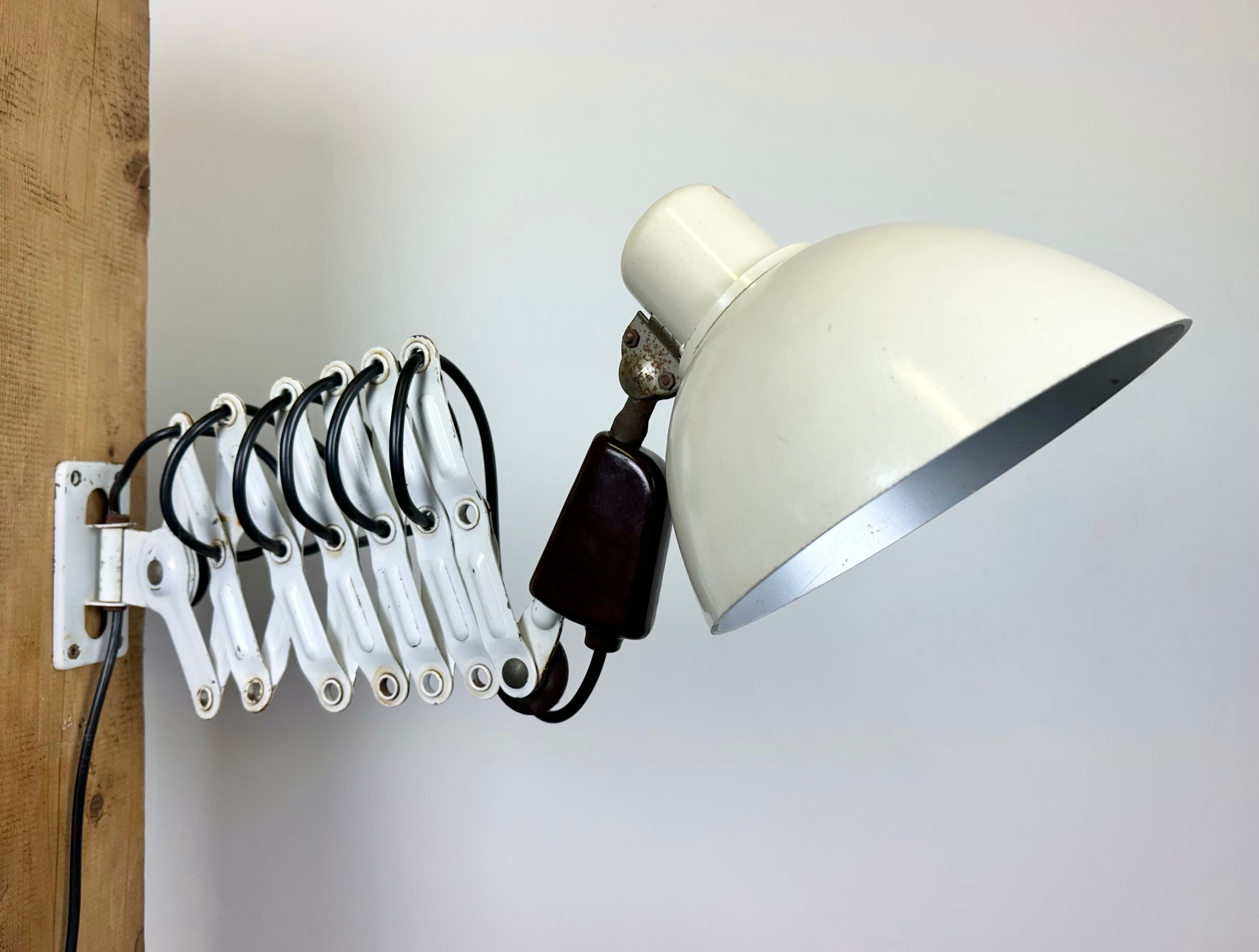 Industrial East German Scissor Lamp from VEB Zweckleuchtenbau Dresden, 1950s