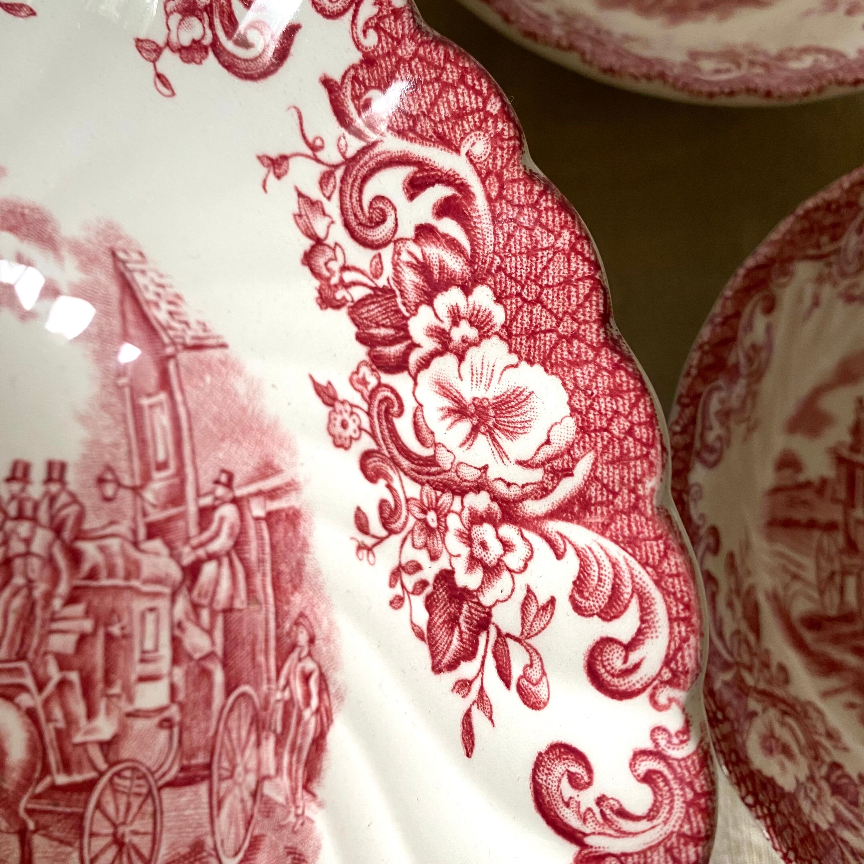 Johnson brother english porcelain cups and salad bowl
