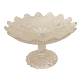 Old 19th Foot Cast Crystal Display Cup Twisted