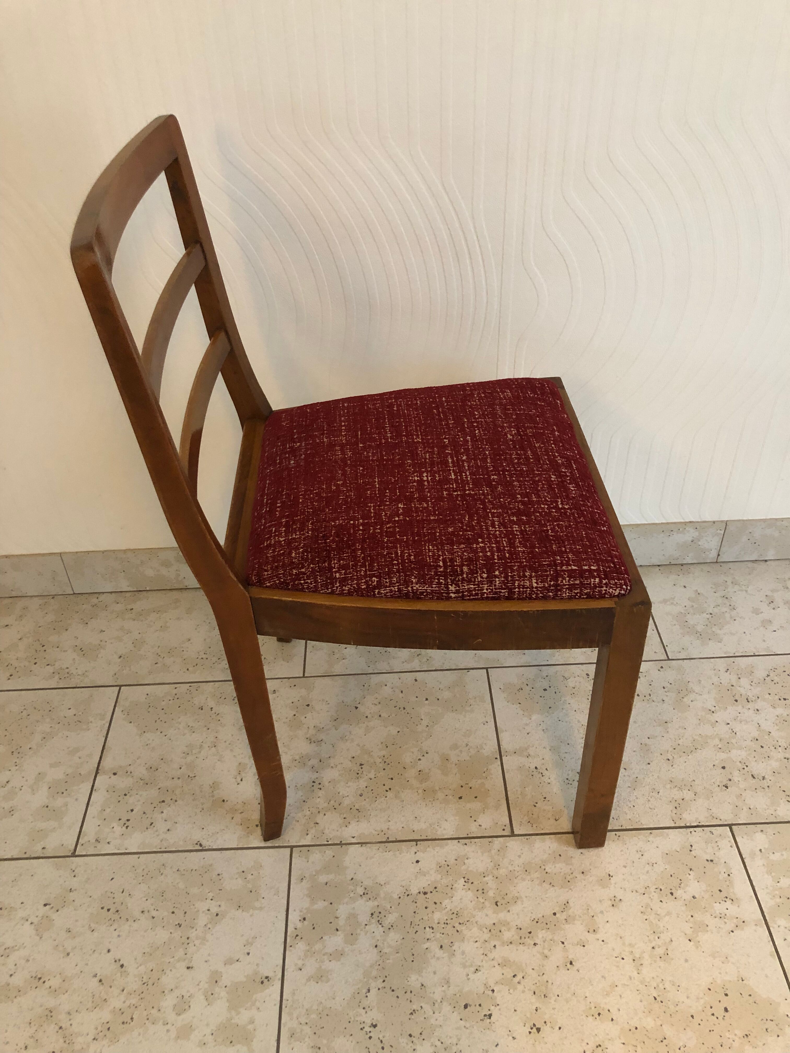 Old dining chair reupholstered