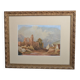 French School of the early 20th century “The Ruins” Watercolor
