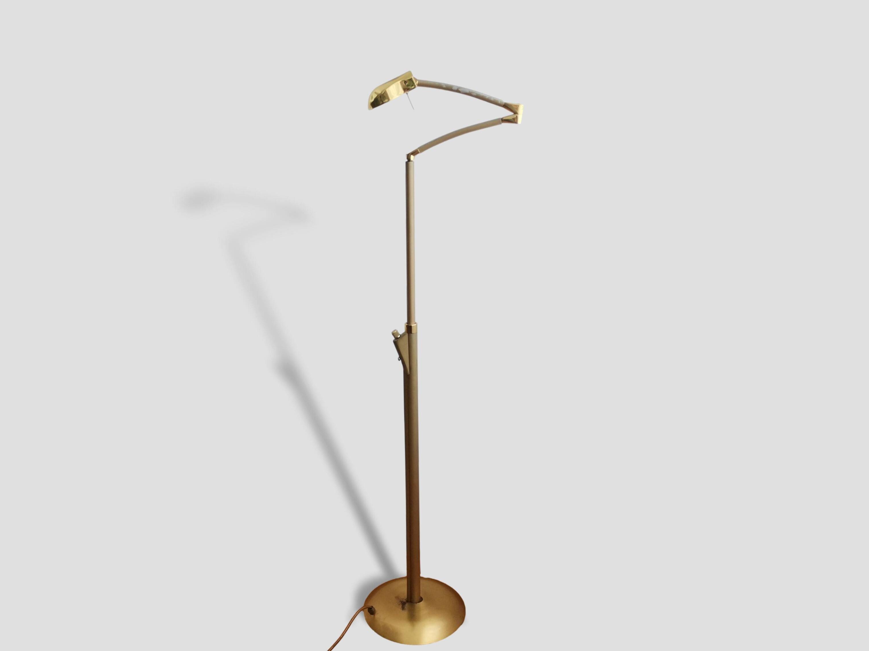 Articulate metal floor lamp 1970s