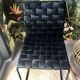 Pair of designer black chairs