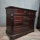 Napoleon III period secretary chest of drawers in mahogany and light wood.