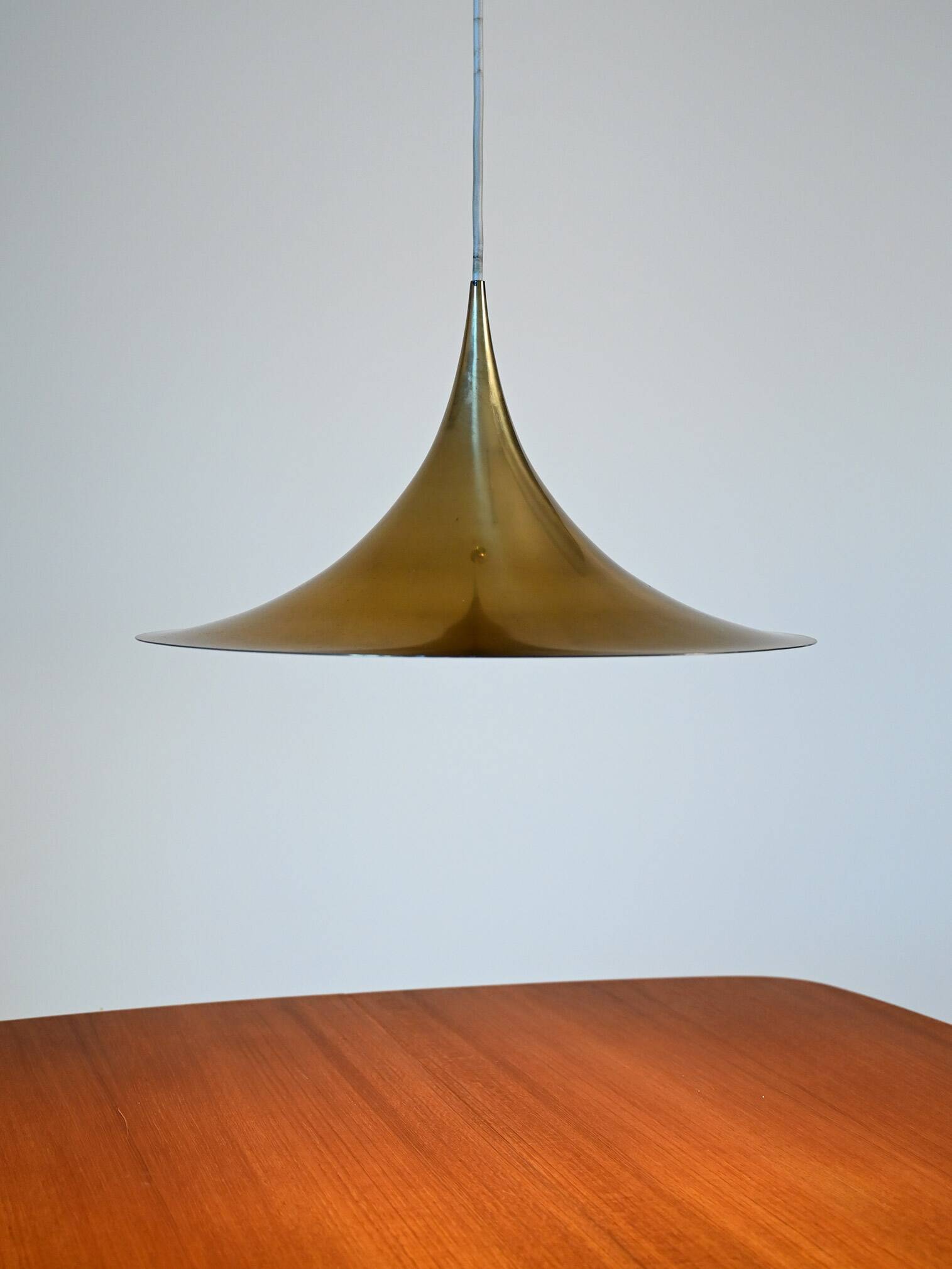 Pendant lamp in brass attributed to Claus Bonderup & Torsten Thorup